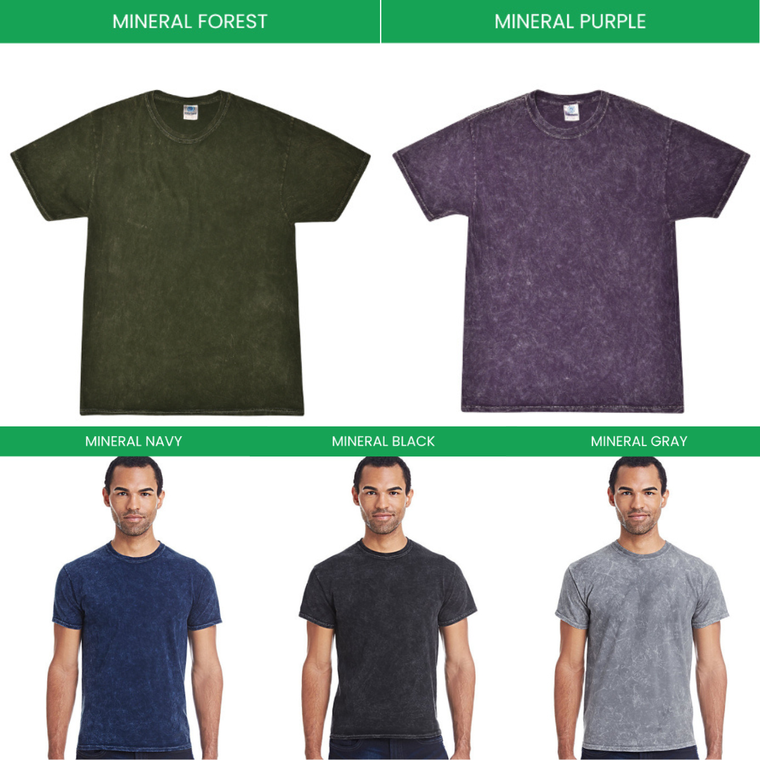 Mineral Wash T shirt Color Chart - Tate McRae Store