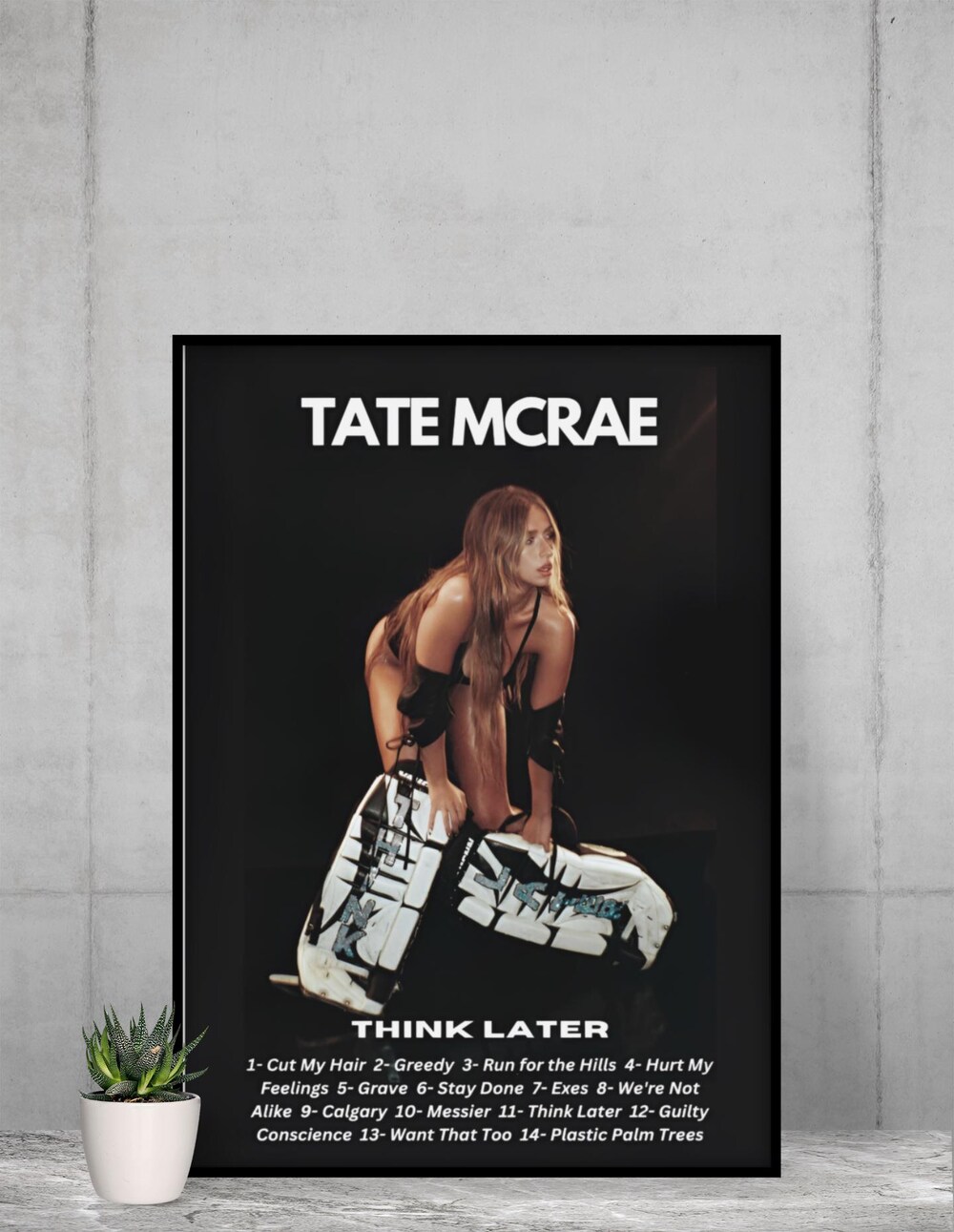 New Tate McRae Think Later Wall Art - Image 2