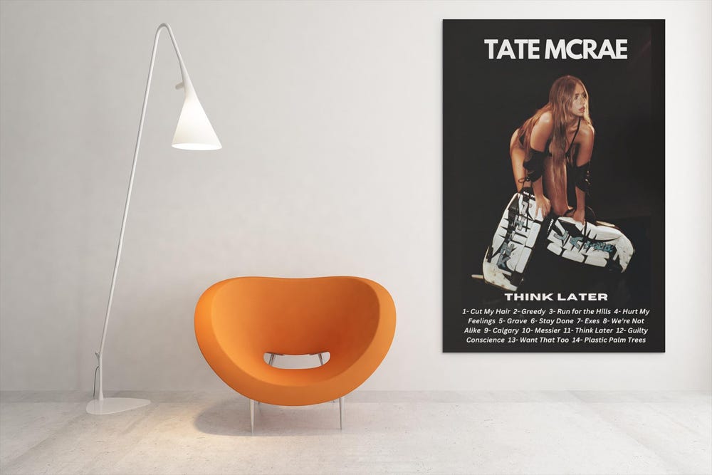 New Tate McRae Think Later Wall Art - Image 3