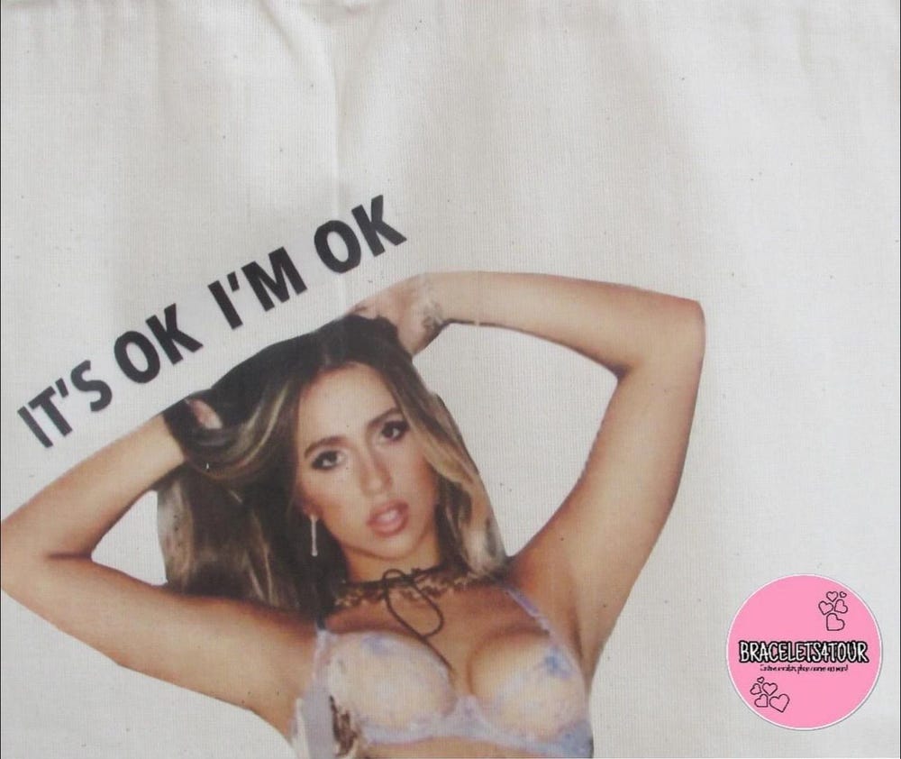 Tate McRae ‘It’s Ok I’m Ok’ Tote Bag - Image 2