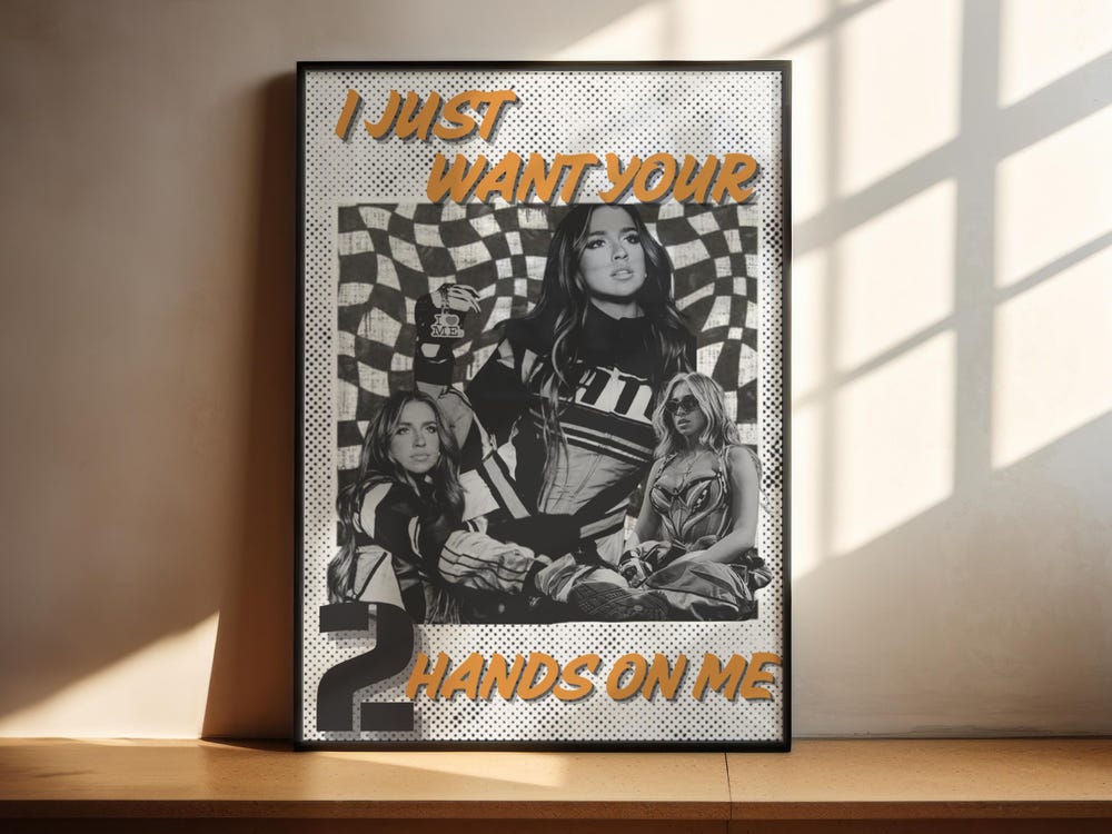 Tate Mcrae I Just Want Your Hands On Me Wall Art