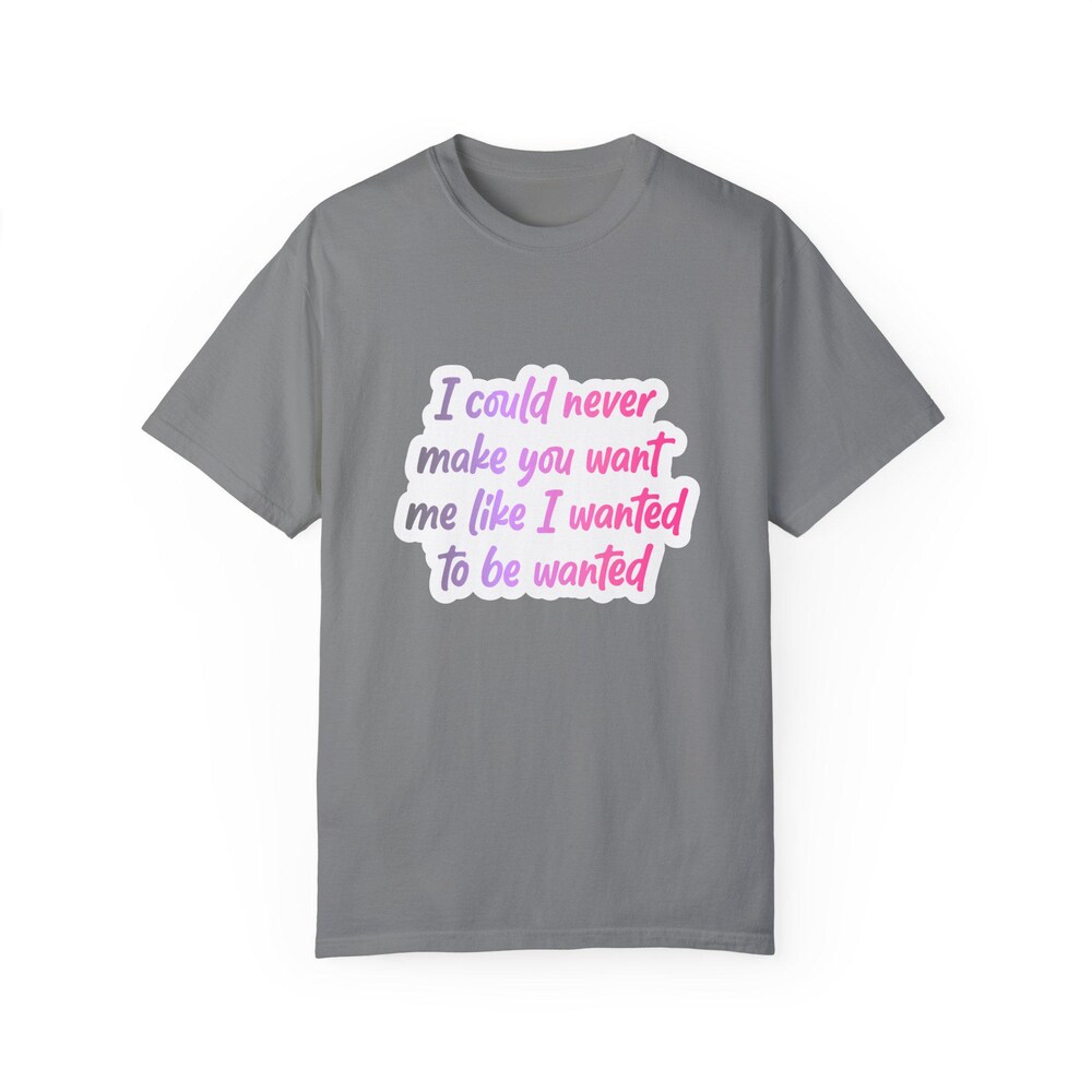Tate McRae Inspired i Wanted To Be Wanted Lyrics T-shirt - Image 2