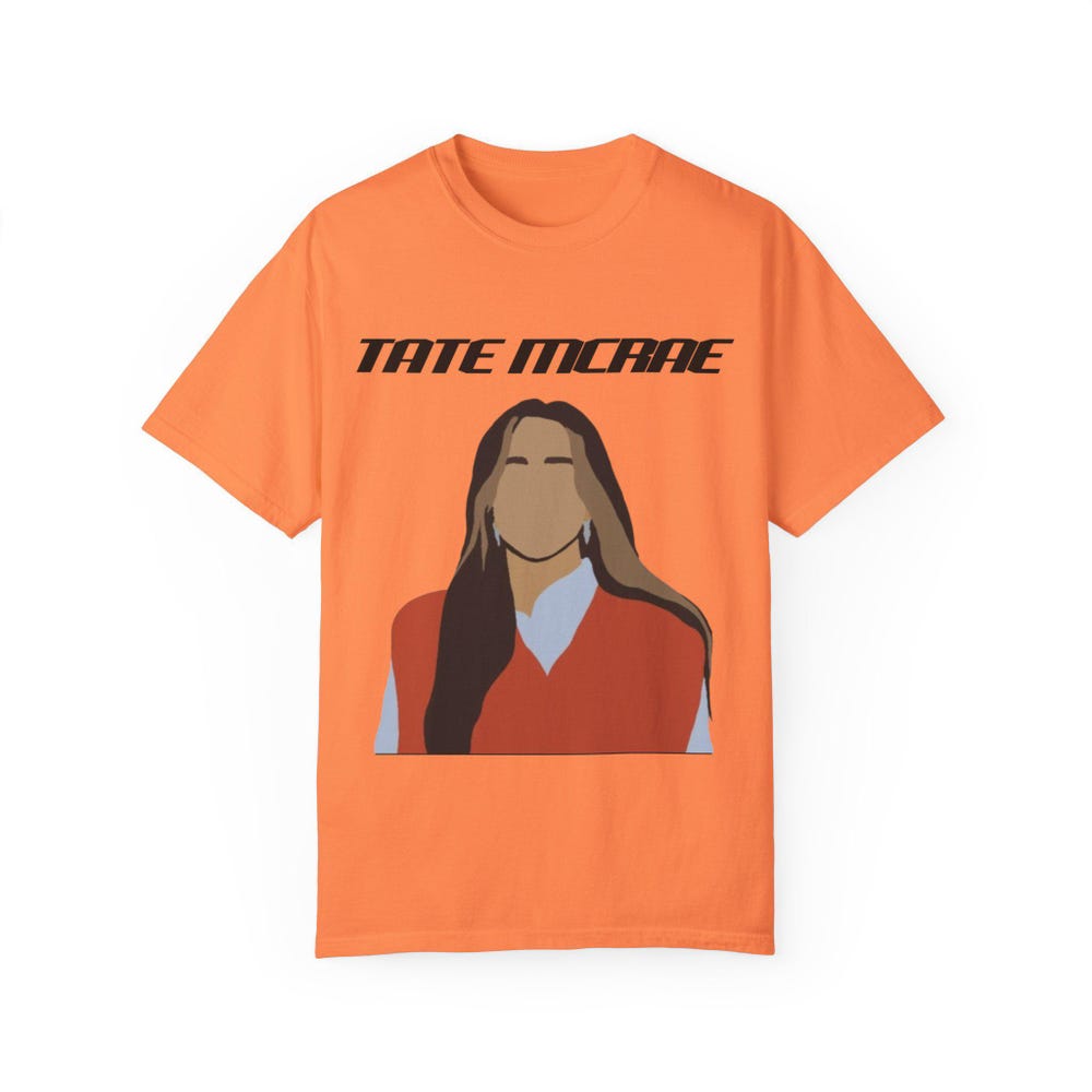 Tate McRae Inspired Too Young To Be Sad T-shirt - Image 2