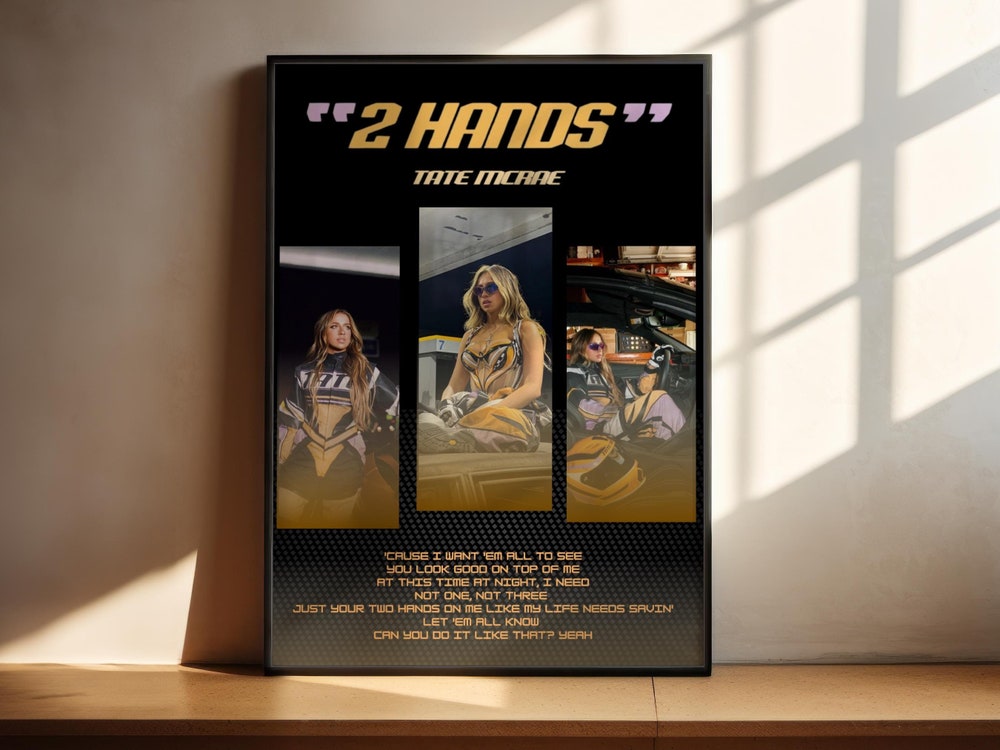 Tate McRae 2 Hands Wall Art - Image 2