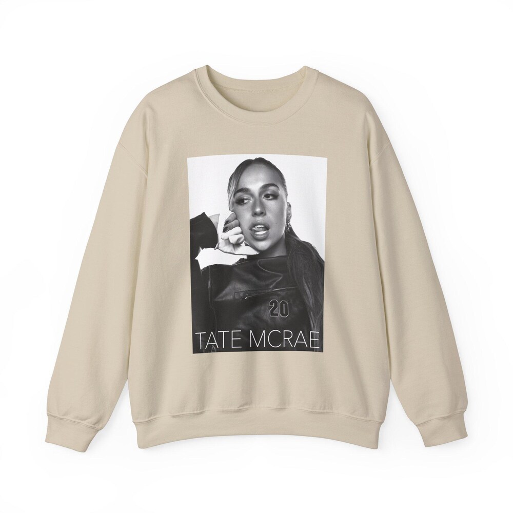 Tate Mcrae 20 Teen Girl Black And White Sweatshirt - Image 5