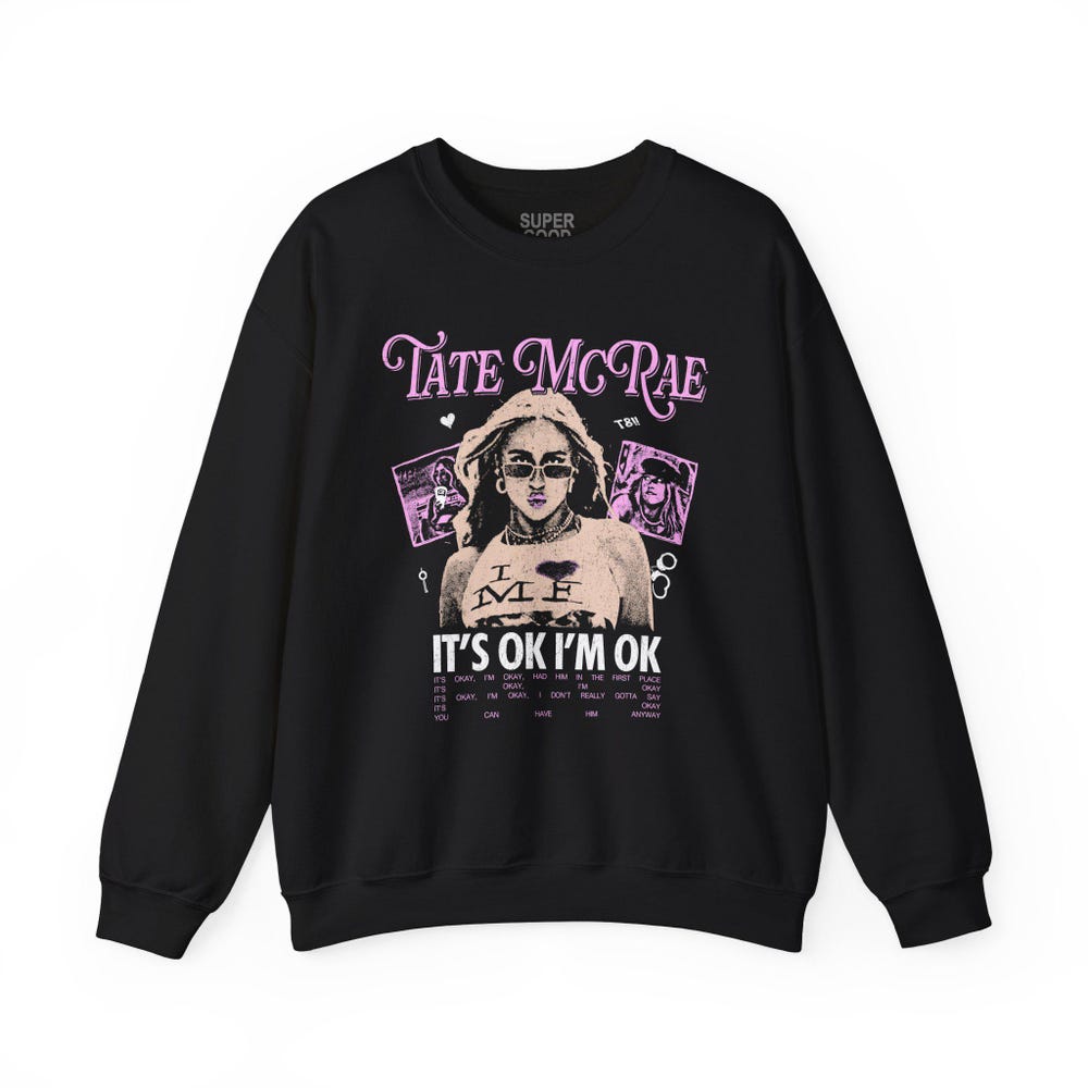 Tate McRae Unique Text Sweatshirt - Image 2