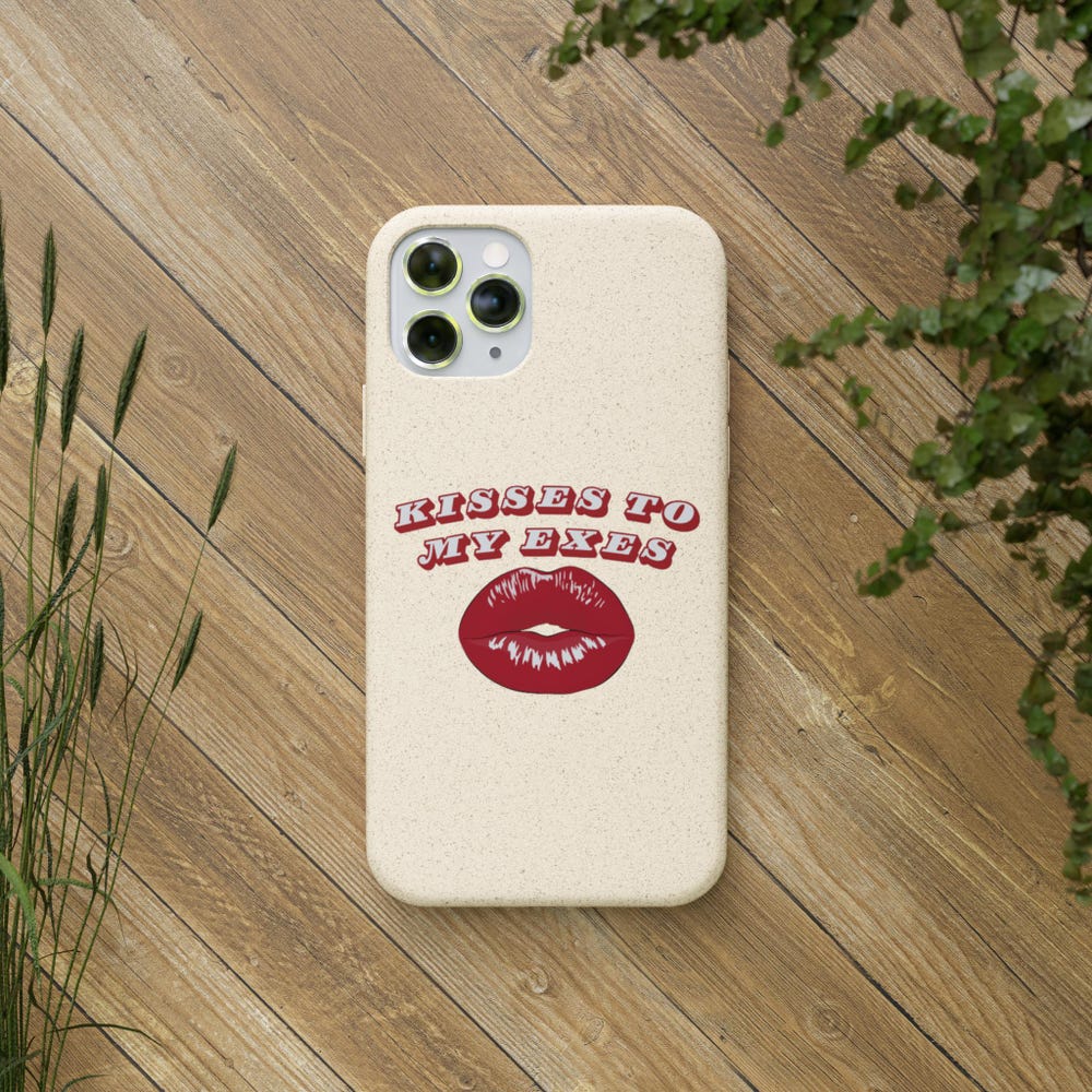 Tate McRae "Kisses To My Exes" Biodegradable Phone Case