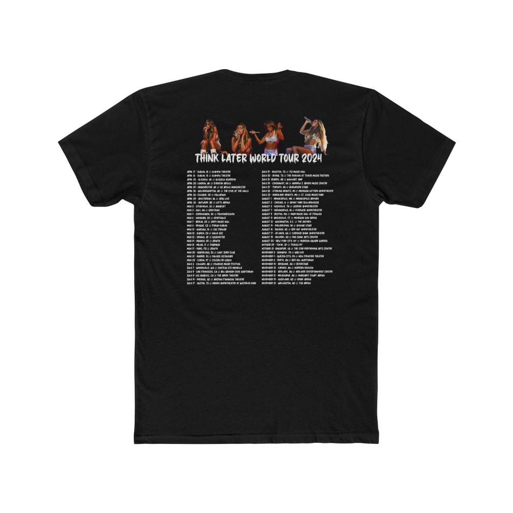 Best Selling Tate Mcrae Think Later Tour T-Shirt - Image 4