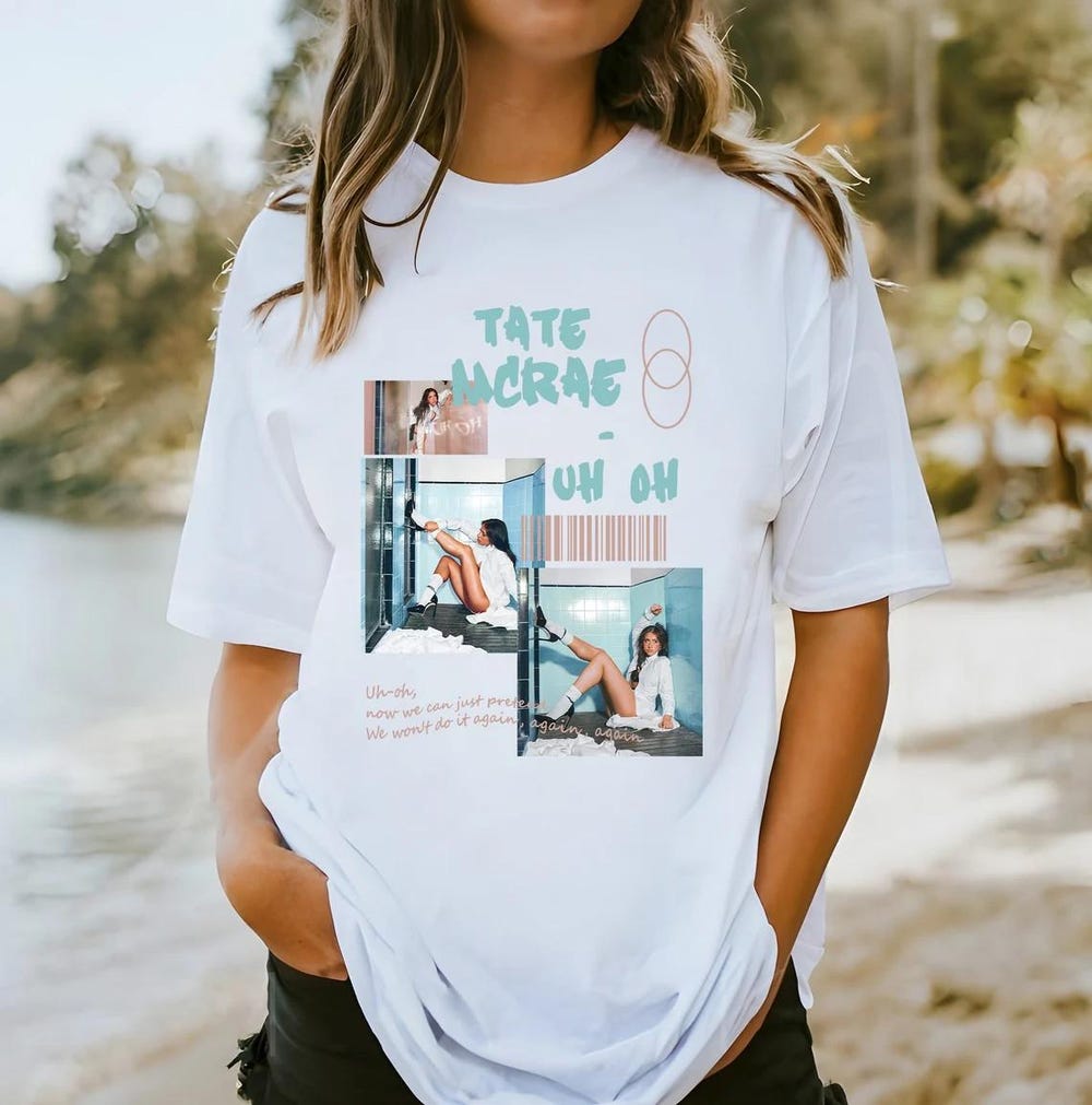 Tate McRae Concert Merch Uh Oh T-Shirt