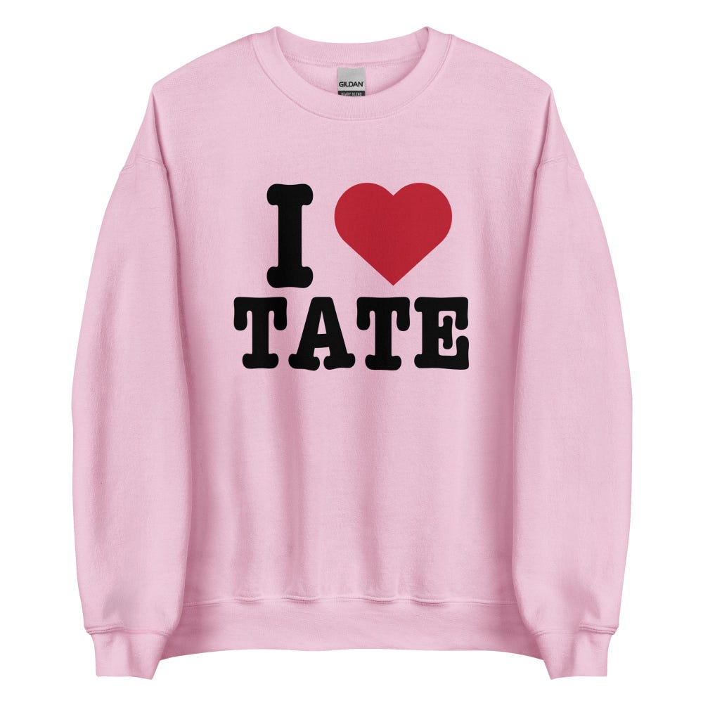 I Heart Tate McRae Unisex Sweatshirt - Image 4