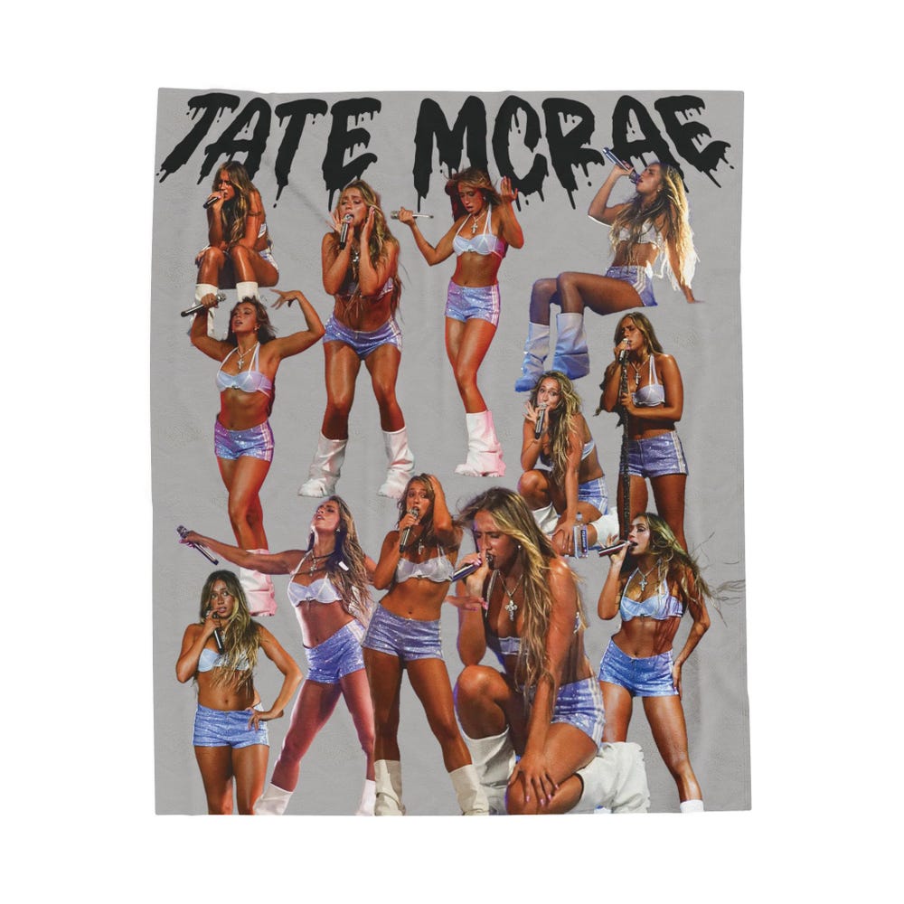 Tate McRae Velveteen Soft Cozy Blanket - Image 3