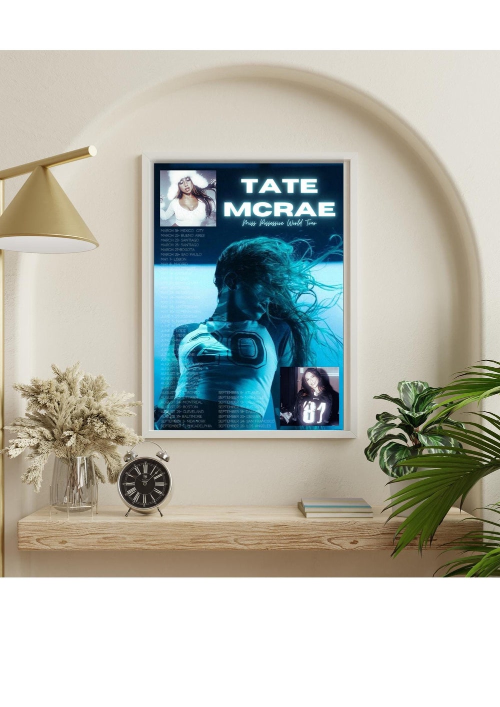 Tate Mcrae Blue Digital Art Wall Art