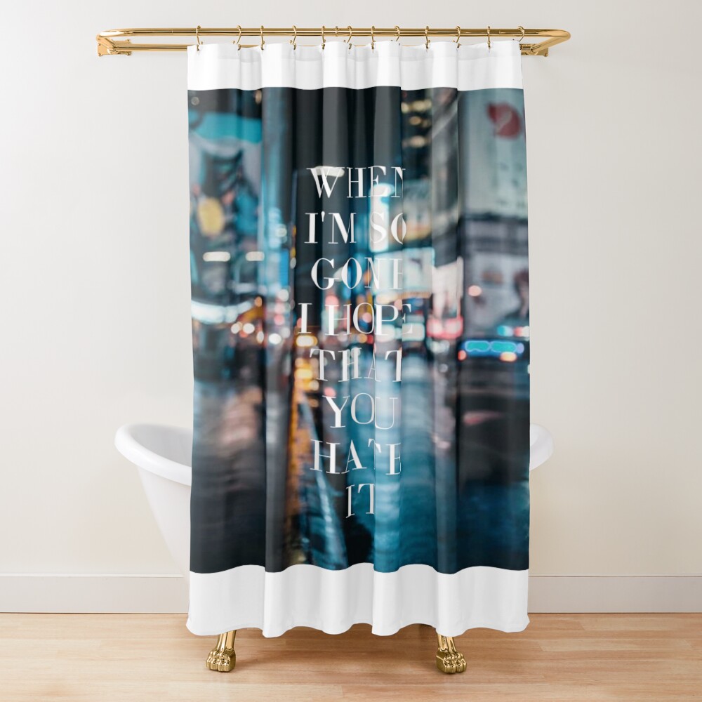 Tate Mcrae When I M So Gone Shower Curtain