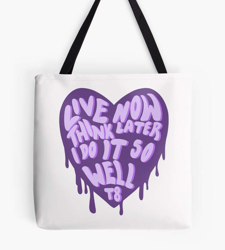 Top Trending Live Now Think Later Tote Bag